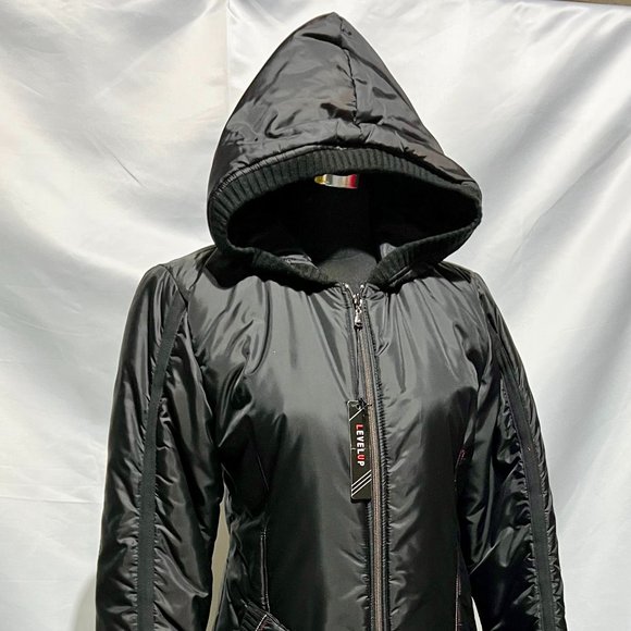 NWT PLANETE INTERDITE PARIS Long Puffer Down Coat Jacket Size 2 - Medium/Large - Picture 5 of 15